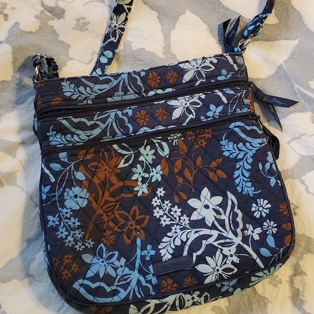 Vera Bradley triple zip hipster purse